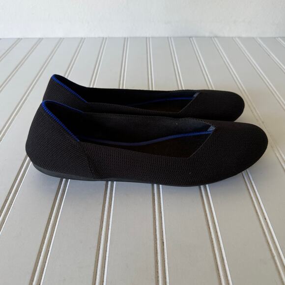 Rothy’s Black Round Toe flat shoes size 10 - Picture 3 of 11